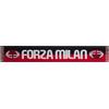 A.C. Milan AC Milan, Sciarpa Ufficiale, Jacquard, Acrilico, Taglia unica, Grafica, Forza Milan