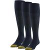Gold Toe - Calzini da uomo Metropolitan sopra il polpaccio, confezione da 3, Navy, Large