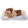 EHEYCIGA Cuscino per Cani Taglia Grande, Cuscino Cane Morbida lavabile, Morbido e Confortevole Letto per Cani a Pelo Lungo, Grigio, 120x90x10cm