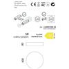 LUMICOM Plafoniera LED Punnet Ø 40 cm grigio IP20 bianco naturale, 2794 lumen LUMICOM