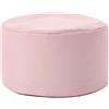 Lumaland Pouf sacco (50 L) | Sacco a sacco compatto con funzione 3 in 1: comodo sgabello, pratico tavolino ed elegante poggiapiedi per interni ed esterni I Ø 25 x 45 cm