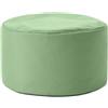Lumaland Pouf sacco (50 L) | Sacco a sacco compatto con funzione 3 in 1: comodo sgabello, pratico tavolino ed elegante poggiapiedi per interni ed esterni I Ø 25 x 45 cm