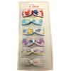 6 FERMAGLI CAPELLI FIOCCO DECORO ANIMALI PINZE MOLLETTE ACCESSORI VINTAGE CM 8