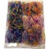 6 FERMAGLI CAPELLI ORGANZA COLORI SFUMATI PINZE MOLLETTE ACCESSORI VINTAGE CM 14