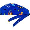 Cuffia chirurgica regolabile in cotone con fantasia Halloween Winnie the Pooh