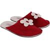 LEVITAS Point Fiore - Pantofole in Lana Agugliata | Suola in Lana Trattata, Antiscivolo, Senza Tacco | Lavabili in Lavatrice, Made in Italy, Colore Blu, Numero 41-42