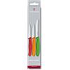 Victorinox, Swiss Classic, Set di coltelli da verdura da 3 pezzi, inossidabili, lavabili in lavastoviglie, colorati