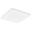 Eglo Led lampada da soffitto Turcona-B, lampada da soffitto, pannello Led in metallo e una superficie luminosa in plastica bianca, Led bianco caldo, L x L 58,7 cm
