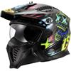Ls2 Casco Moto Jet LS2 OF606 DRIFTER RAYZ Nero Blue