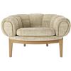 GUBI poltrona CROISSANT in tessuto - 24406-OAK-A