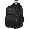 MATEIN Zaino Trolley da Viaggio, Rolling Rucksack Porta PC 18 Pollici Bagaglio a Mano, Pilotina Grande, da Lavoro Zaino con Rotelle per Aereo Affari Università- Nero