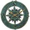 Taodyans Orologio da parete per esterni, 30 cm, impermeabile, per esterni, cucina, soggiorno, orologio da parete industriale 3D, ticchettio (turchese), TY1118