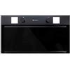 GLOBALO Cappa aspirante, cappa da incasso per cucina, ventilatore piatto, con illuminazione, larghezza di installazione, vetro temperato, SPEDTERO 60.2 Black [Classe di efficienza energetica B]