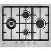 Candy CHG6D4WTX - Piano cottura, n° 4 fuochi, gas, 60x51 cm, Inox