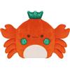 Plic Borsa dell'acqua calda 2 in 1 - Peluche piatto Granchio morbido per neonati e bambini, azione calda e fredda, borsa dell'acqua calda per forno a microonde, perline in ceramica, adatto a tutte le età,