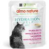 Almo Nature HFC Hydration Help 24 x 50 g Umido per gatto - Brodo di Salmone con Filetto di Salmone