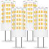 BROLSKUN GY6.35 Lampada LED 12 V a Bassa Tensione, Sostituzione per Lampadina Convenzionale 50 W 40 W a Due Pin, 4 W, Bianco Caldo, 3000 K, Mini Lampadina Non Dimmerabile, Confezione da 4