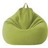 Highdi Pouf Poltrona Sacco, Adulti & Bambini Bean Bag Fodera per Sacco di Fagioli per Decorazione della Soggiorno Camera Giardino Salotto Balcone, Senza Ripieno (80x90cm,Verde)