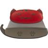 Kuhn Rikon Kinderkitchen - Coltello a forma di gatto, per bambini, 12,7 x 7,6 cm, colore: rosso e grigio