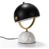 AlexandreHouse LAMPARA SOBREMESA 28X24X40 MARMOL BLANCO/METAL DORADO/NEGRO SIN BOMBILLA