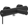 Villeroy & Boch Loop & Friends rubinetteria a parete per vasca da bagno, rubinetto per vasca con protezione antiriflusso e funzione deviatore, miscelatore per vasca a risparmio idrico, nero opaco