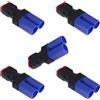 LinsyRC Confezione da 5 connettori a T femmina a EC5 maschio senza cavo adattatore spina per RC LiPo batteria FPV modelli fai da te