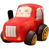 JOSON Giocattolo di peluche a forma di auto dei cartoni animati, per bambini e bambine, colore: rosso