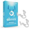 Air Max AIRMAX SPORT piccolo | dilatatore nasale per una migliore respirazione attraverso il naso. Ottimizzazione del 176% di ossigeno. Appositamente sviluppato per l'uso durante l'esercizio fisico. Airmax è utilizzato da atleti professionisti.