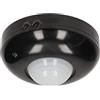 Miratic Sensore di Movimento per Luci Ø115 mm Altezza di Montaggio 2m-4m Campo di Rilevamento Ø6m Montaggio in Superficie Carico max.1200W (LED:300W) IP20 (nero)