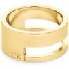 Calvin Klein Anello da Donna Collezione GEOMETRIC ESSENTIALS in Oro Giallo - 35000679B