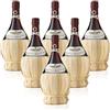 Castelli del Grevepesa Castelgreve Chianti Classico DOCG Castelgreve Castelli del Grevepesa Castelgreve Vino Rosso italiano (6 fiaschi 1 litro)