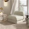 Johnear Divano da Terra Pieghevole, Divano Letto Futon da Pavimento,Divano Letto Pieghevole, divano letto convertibile, Materassi da Letto Leggero con Poggiatesta,per soggiorno, camera da letto(Beige)