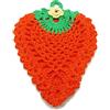 Crochet by Patty Presina ad uncinetto arancione a forma di carota in cotone 12.5x16 cm (4PRS) - Made in Italy