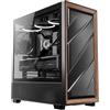 Antec 0-761345-10133-2 computer case Midi Tower Nero, Legno (Antec FLUX Mid Tower PC Case - Tempered Glass, Black/Wood, 5 PWM Fans, USB-C, E-ATX/ATX/mATX/ITX Compatibility)