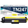 LCL Cartucce di Toner Compatibile TN243 TN247 TN-247 TN247Y TN-247Y | ine Sostituzione per Brother HL-L3210CW HL-L3230CDW HL-L3270CDW MFC-L3710CDW MFC-L3750CDW MFC-L3770CDW MFC-L3730CDW(1 Giallo)
