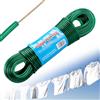 Yimomoyi Filo per Stendere il Bucato da Esterno, 30m Cavo Stendibiancheria per Esterno, Corda per Stendere i Panni Esterno, 4 mm Extra Forte, Resistente Alla Ruggine e Alla Corrosione, Capacità 120 KG (Verde)