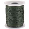 PH PandaHall PandaHall, Cordoncino in cotone cerato, 100 m/ rotolo di corda di cotone intrecciato da 1 mm per la creazione di gioielli fai da te (verde oliva)