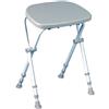 Homecraft Sherwood Folding Perching Stool, Height Adjustable Shower Stool, Shower Aid Device for Bathing Assistance, Supportive Bath Chair, (Eligible for VAT relief in the UK)
