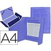 LIDERPAPEL Beautone 34962 - Cartellina portadocumenti in polipropilene, formato DIN A4, colore: Blu trasparente
