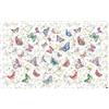 vilber Kids Farfalle Tappeto, vinile, Multicolore, 100 x 153 x 0.2 cm