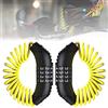 Windance 2 cavi di blocco per casco da moto, con combinazione di password, lucchetto retrattile per bagagli con 4 cifre (2 pezzi)