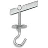 NOLDAR | Tasselli ad ancora asimmetrica pesante in acciaio + occhiolo aperto. Asta filettata M6. Tasselli per cartongesso, soffitto e pareti vuote (8 pezzi)