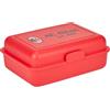 A.C. Milan AC Milan Porta pranzo con 2 compartimenti interni, Plastica organica,Prodotto Ufficiale, Rosso
