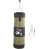 BORDSTRACT Set di Sacchi da Boxe da Appendere, Non Riempiti, Pesanti Sacco Boxe per Adulti e Bambini, con Benda da Boxe, Catene e Gancio, per MMA, Muay Thai, Karate(80CM-Verde)