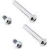 Create idea 2 Set 40mm MTB Bike Sospensione Posteriore Ammortizzatore Bullone Di Montaggio M8 Viti Di Bloccaggio A Esagono Incassato Semi-Rotondo Chiodo Femmina Con Chiodi Da 12mm
