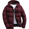 Generic Giacca Militare Calda Invernale con Cappuccio Rimovibile Jacket Giubbotto Casual Multitasche Impermeabile Casual Giacca Impermeabile con Zip Felpa con Cappuccio Outwear