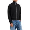 Armani Exchange Felpa con Cerniera Intera con Collo a Tartaruga Maglione Cardigan, Nero, M Uomo