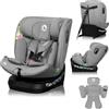 LIONELO BRAVE I-Size Seggiolino Auto per Bambini 40-150cm con ISOFIX Protezione Laterale Girevole 360° Ultima norma R129 Senso marcia e contrario Multi Regolazioni