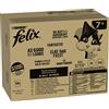 FELIX Ottimo come sembra Senior cibo per gatti bagnato in gelatina, mix di varietà, confezione da 120 (120 x 85 g), manzo, salmone, pollo, tonno