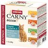 animonda Carny Carny Ocean Gatti Mangime umido Varietà marina n. 2 (12 x 80 g), cibo per gatti bagnato di animonda per gatti adulti, con delicato filetto di pesce, senza cereali e zucchero